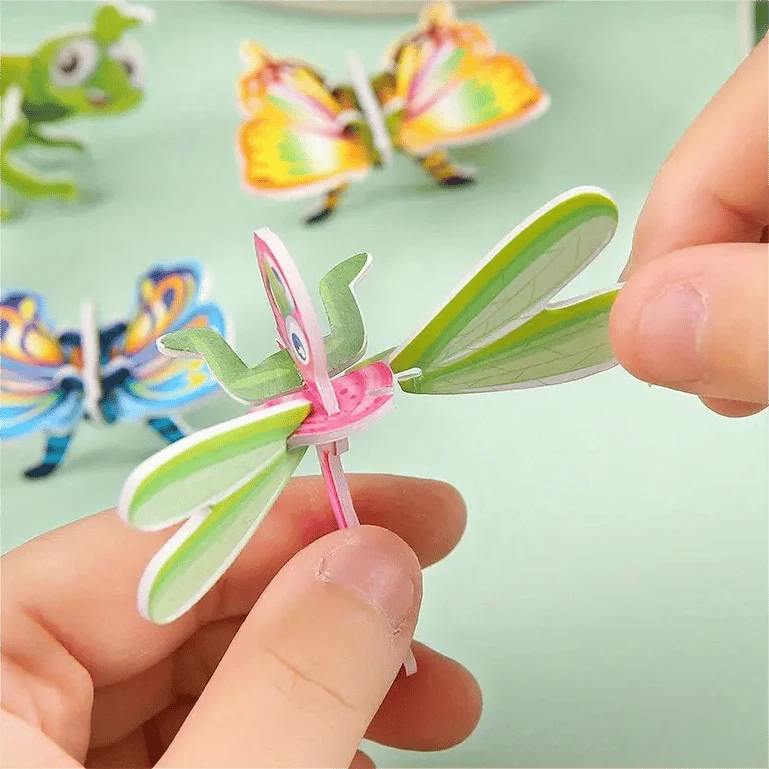 3D Puzzle Set Educational Cardboard Pop-Out