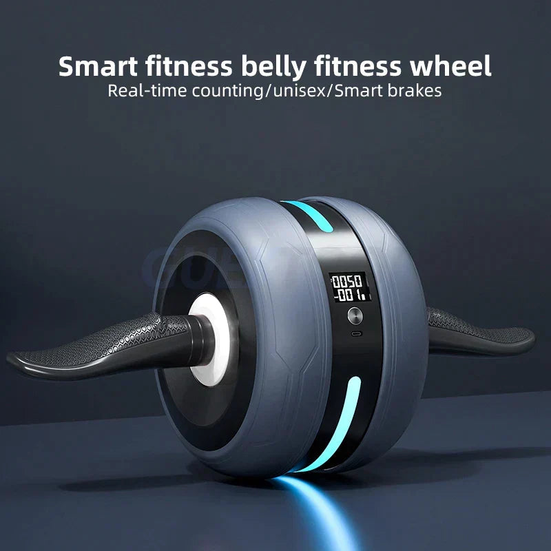 Ab Wheel Automatic Return & Smart Rep Counter