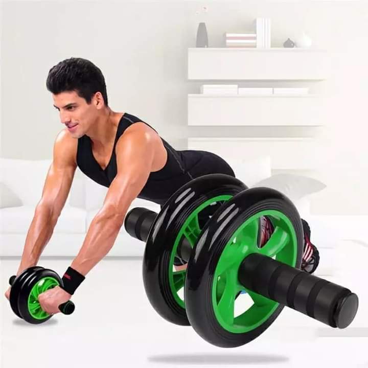 Ab Wheel Dual-Wheel Stability Non-Slip Foam Handles