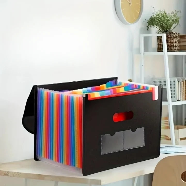 Accordion File Folder Waterproof & Expandable 24 Pockets