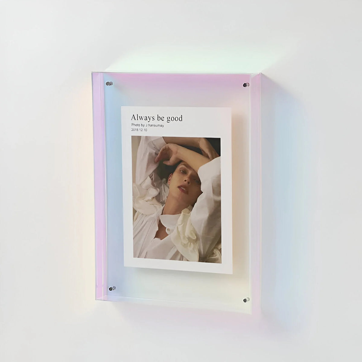 Acrylic Picture Frame Double-Layer UV-Resistant & Polished Edges