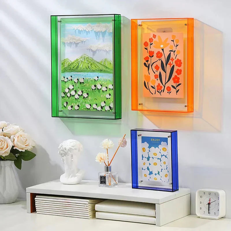 Acrylic Picture Frame Double-Layer UV-Resistant & Polished Edges