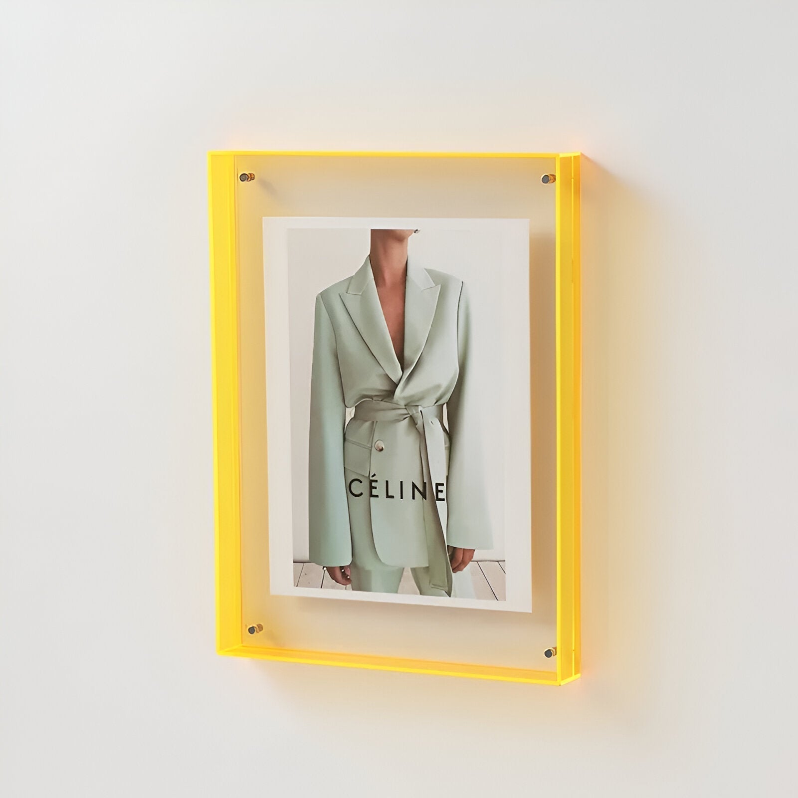 Acrylic Picture Frame Floating Effect Tool-Free Image Swap