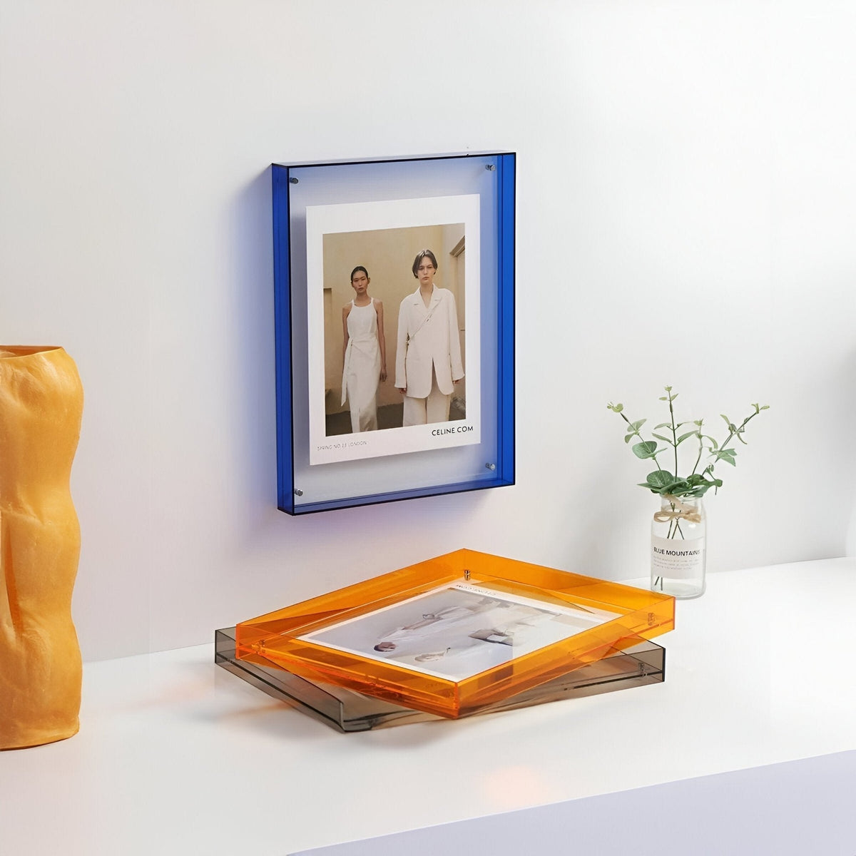 Acrylic Picture Frame Floating Effect Tool-Free Image Swap