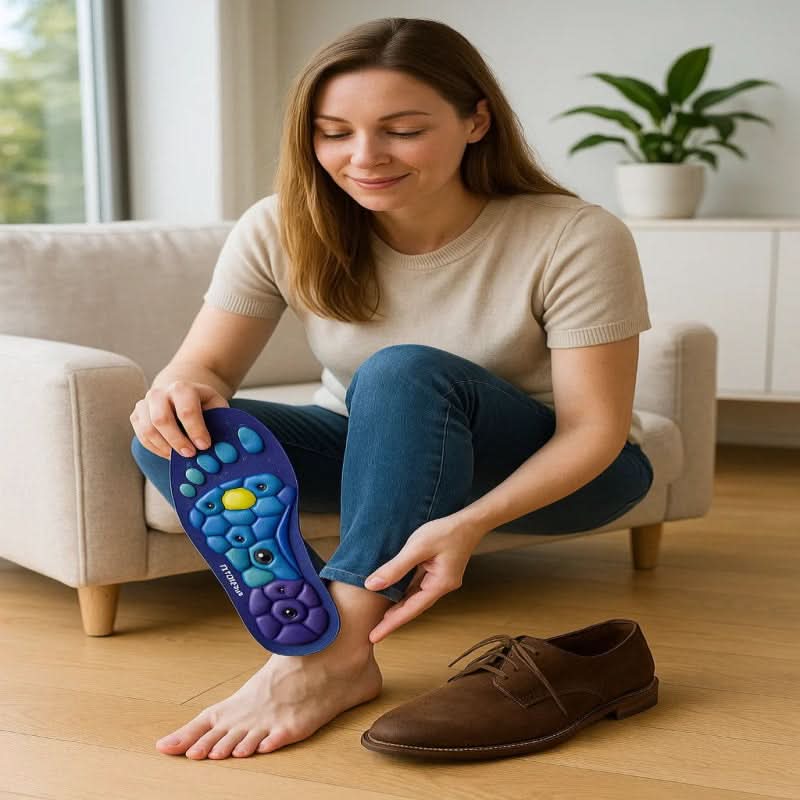 Acupressure Insoles Magnetic EVA Trim-To-Fit