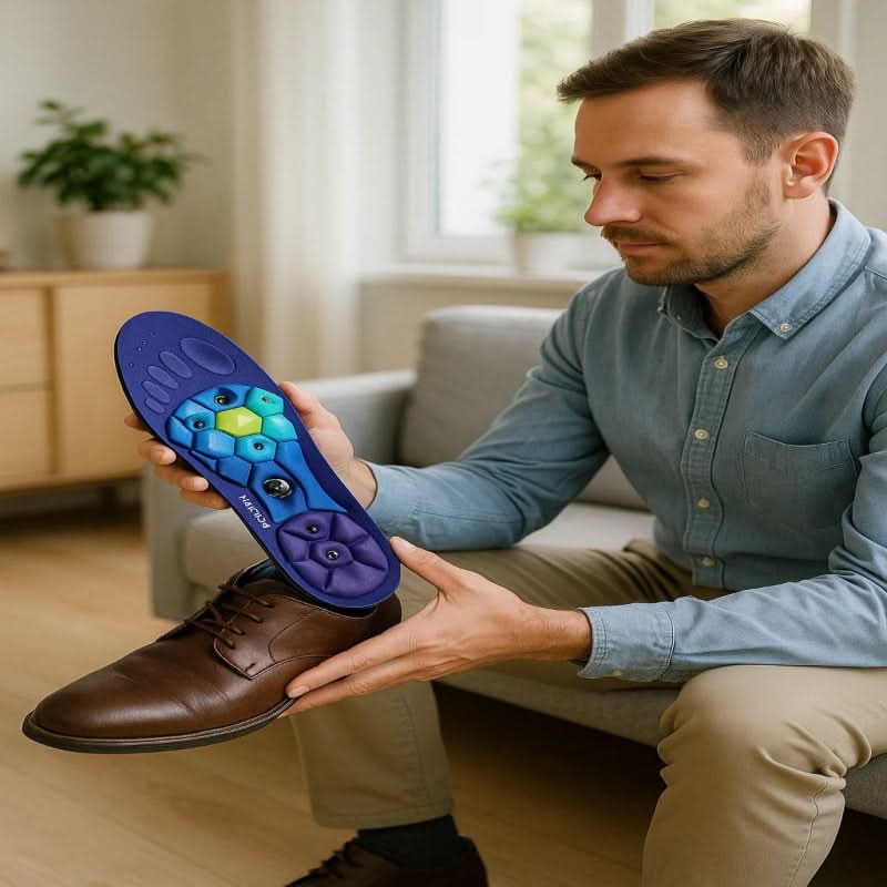 Acupressure Insoles Magnetic EVA Trim-To-Fit
