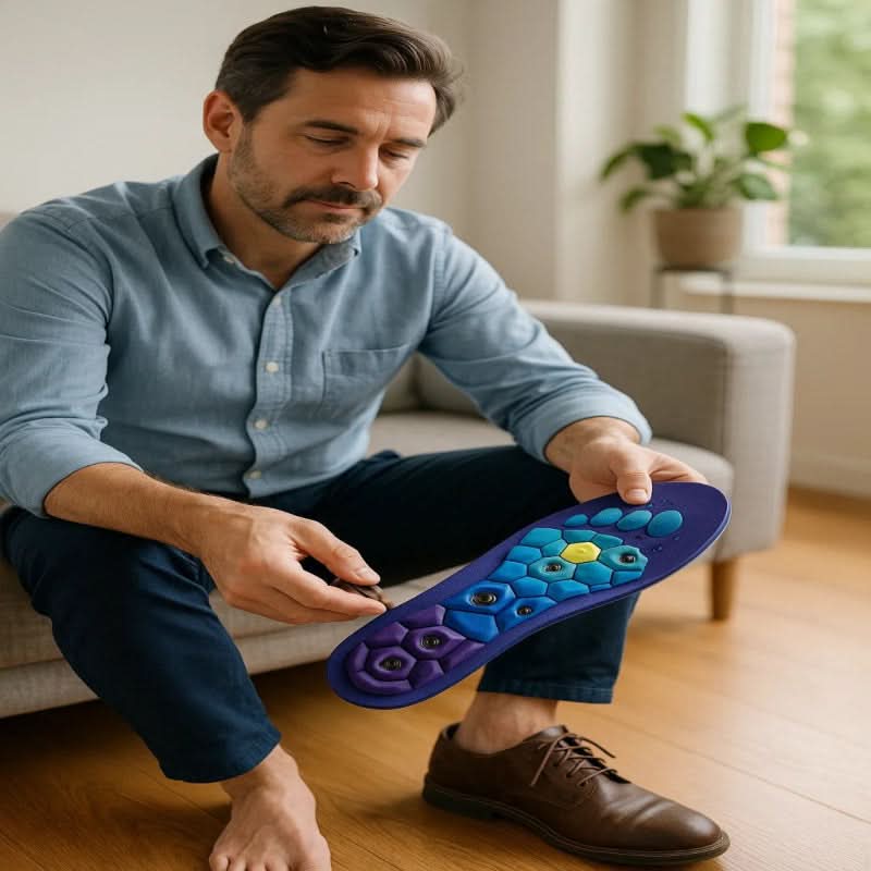 Acupressure Insoles Magnetic EVA Trim-To-Fit