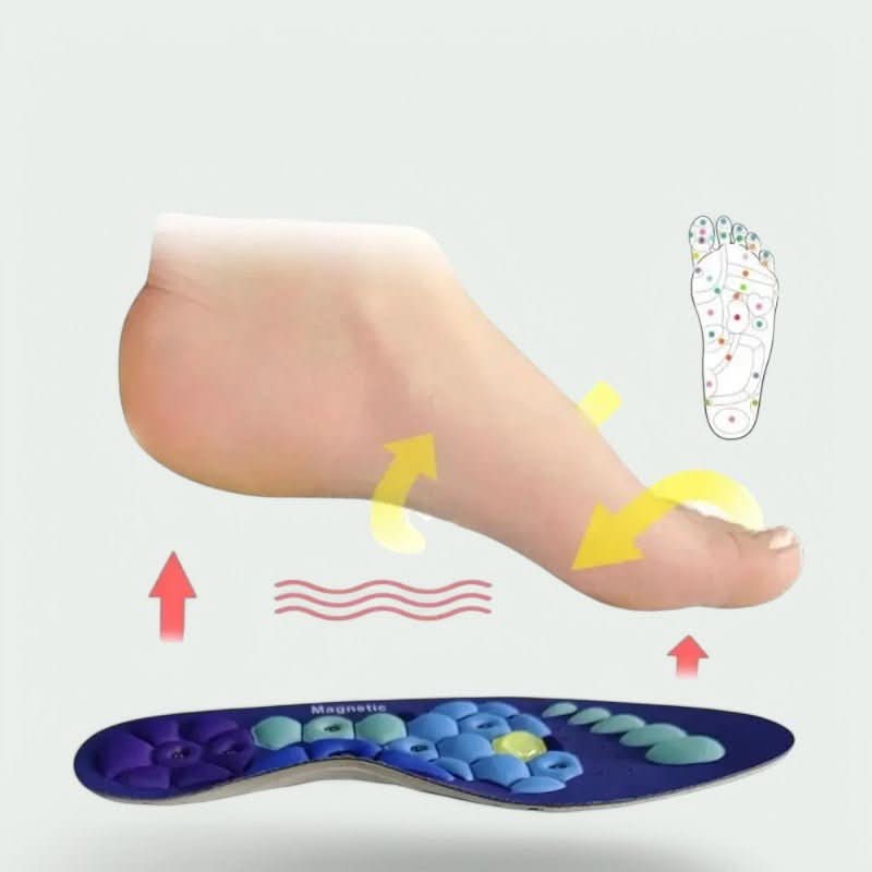 Acupressure Insoles Magnetic EVA Trim-To-Fit