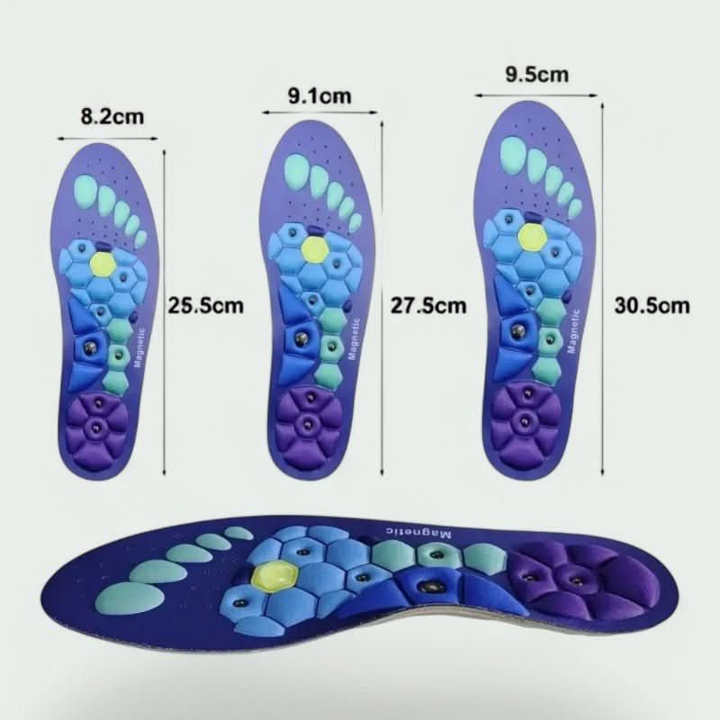 Acupressure Insoles Magnetic EVA Trim-To-Fit