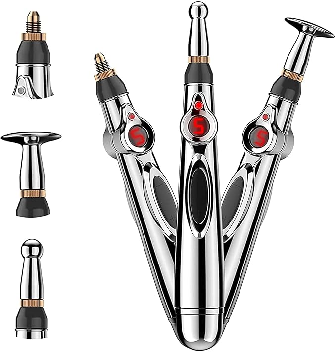 Acupressure Pen Needle-Free 3 Interchangeable Tips