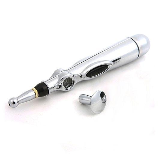 Acupuncture Pen Needle-Free Adjustable Intensity 3 Interchangeable Heads
