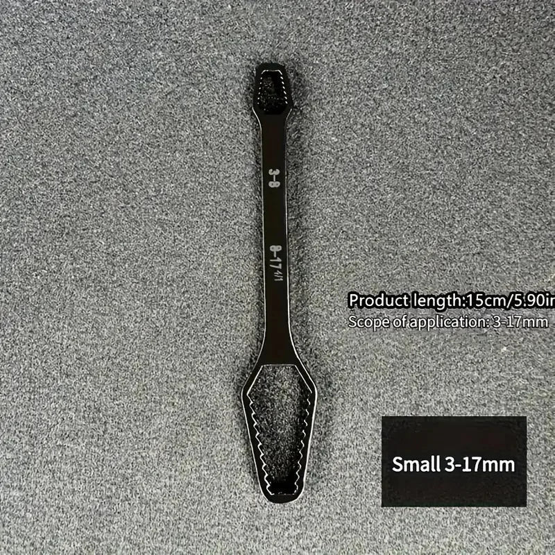 Adjustable Double-Ended Wrench Dual-Range Compact