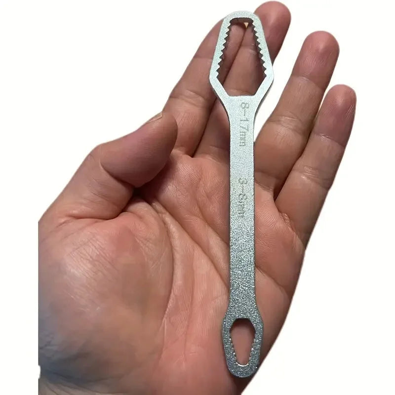 Adjustable Double-Ended Wrench Dual-Range Compact
