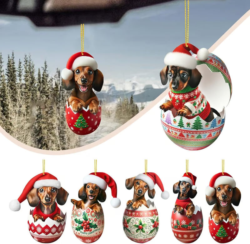 Advent Calendar 24 Dachshund Charms Shatterproof Acrylic
