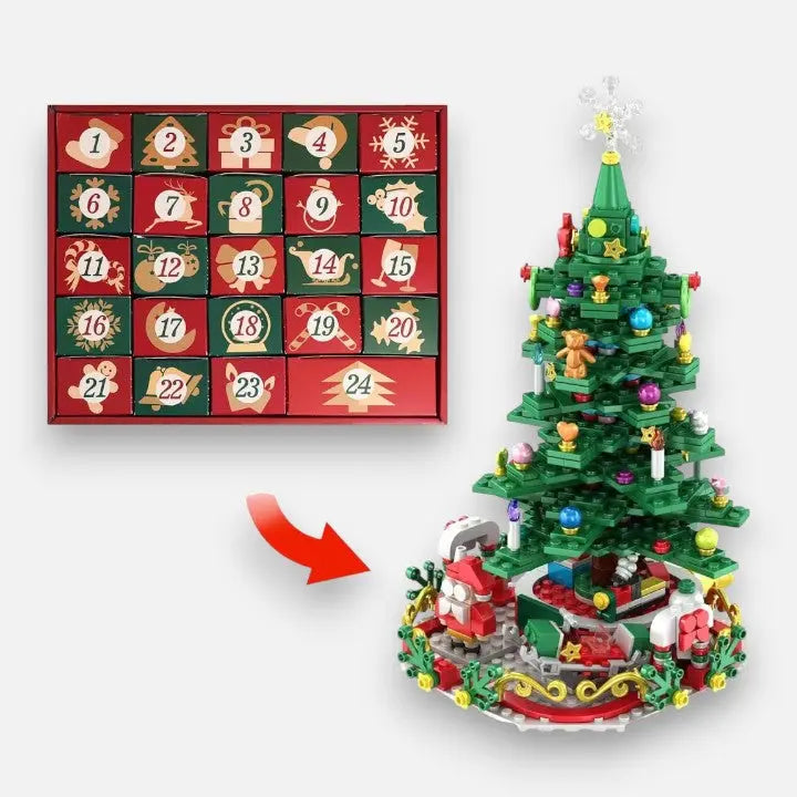 Advent Calendar Buildable Mini Christmas Tree Reusable Keepsake