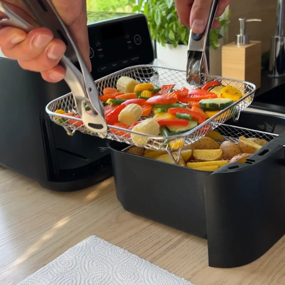 Air Fryer Baskets Stackable Stainless Steel Set of 3