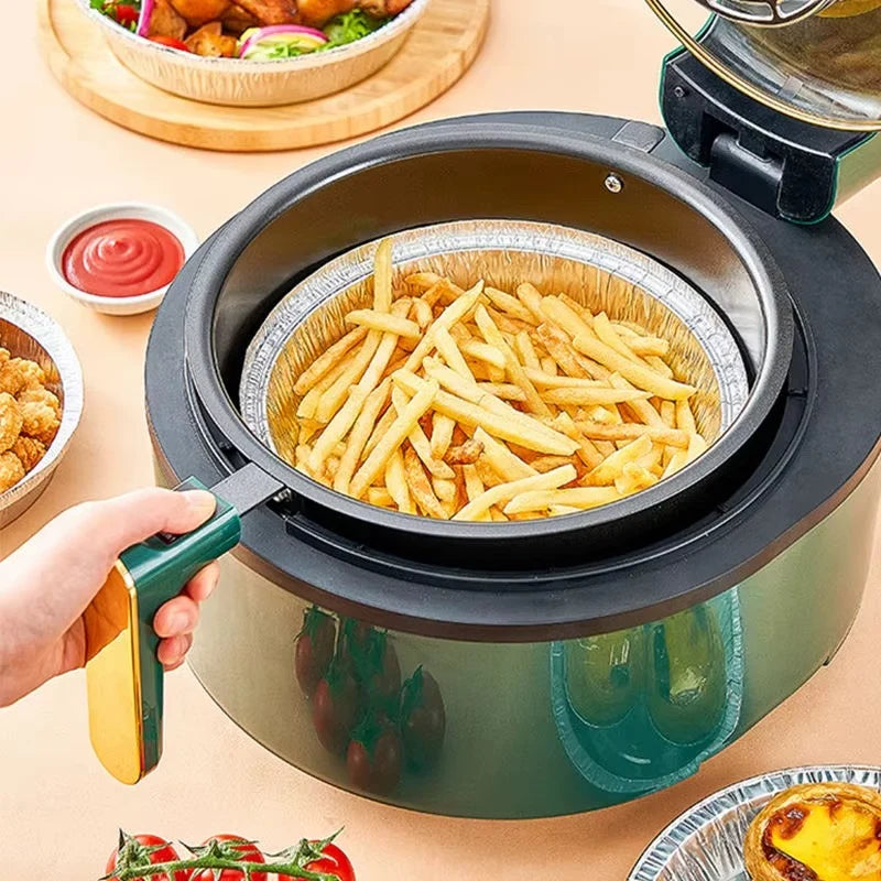 Air Fryer Foil Inserts High Rim Heat-Resistant Disposable