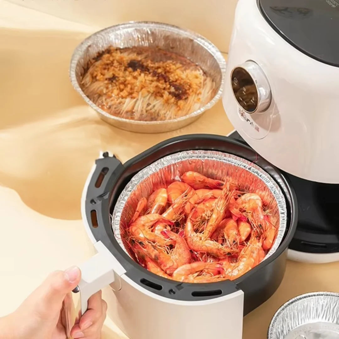 Air Fryer Foil Inserts High Rim Heat-Resistant Disposable
