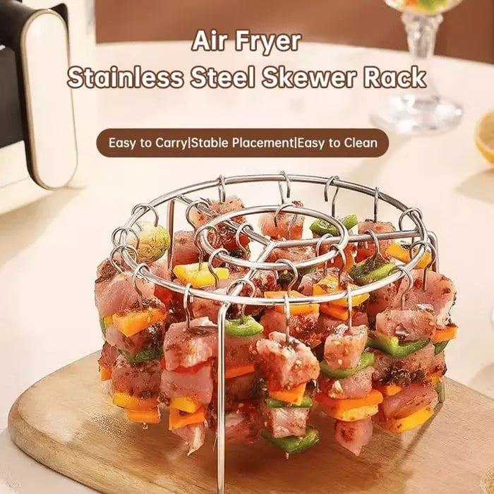 Air Fryer Grill Set Non-Stick Stainless Steel Smoke-Free