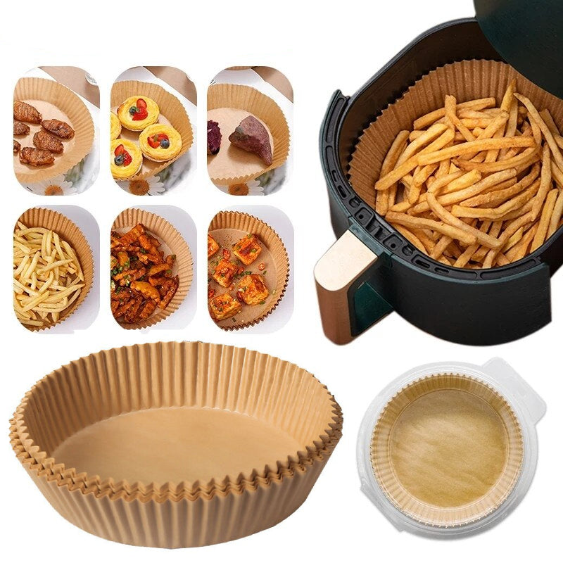 Air Fryer Liners Perforated Nonstick 50 Pack