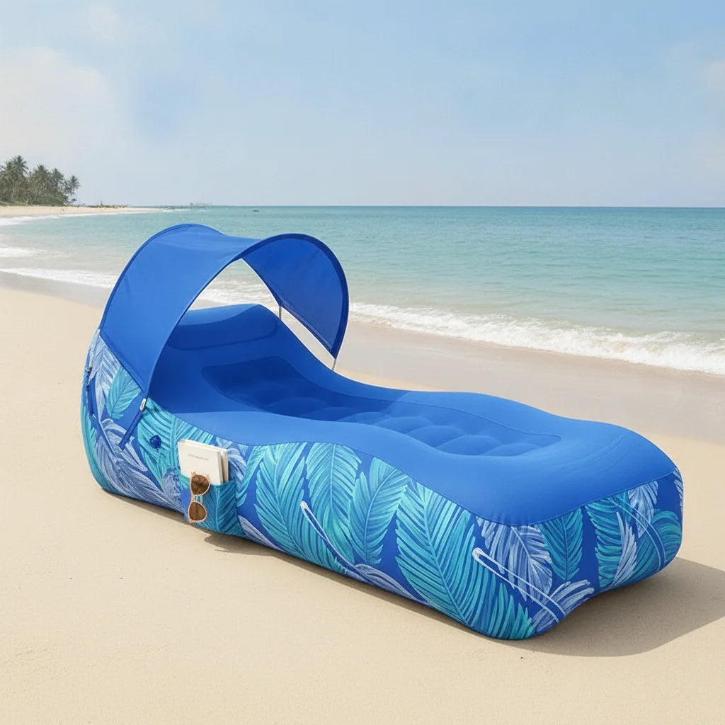 Air Mattress Self-Inflating Waterproof Integrated Sunshade