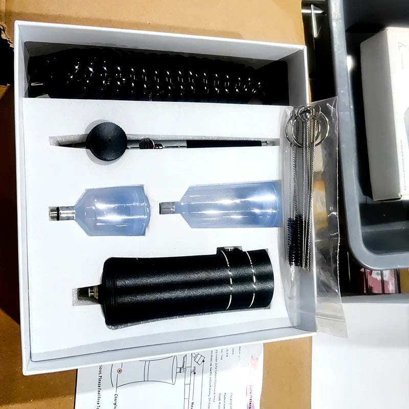 Airbrush Gun Cordless & Rechargeable Adjustable Pressure Precision Nozzle