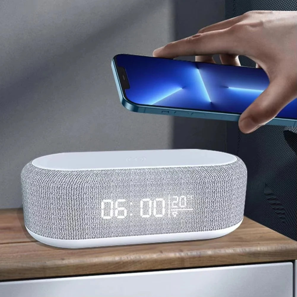 Alarm Clock Wireless 15W Fast Charging LED Display