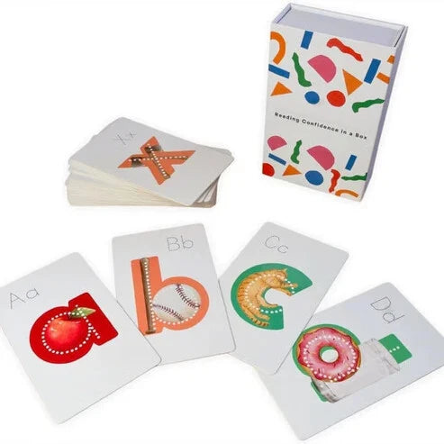 Alphabet Flashcards Lowercase Picture Mnemonics Magnetic Box