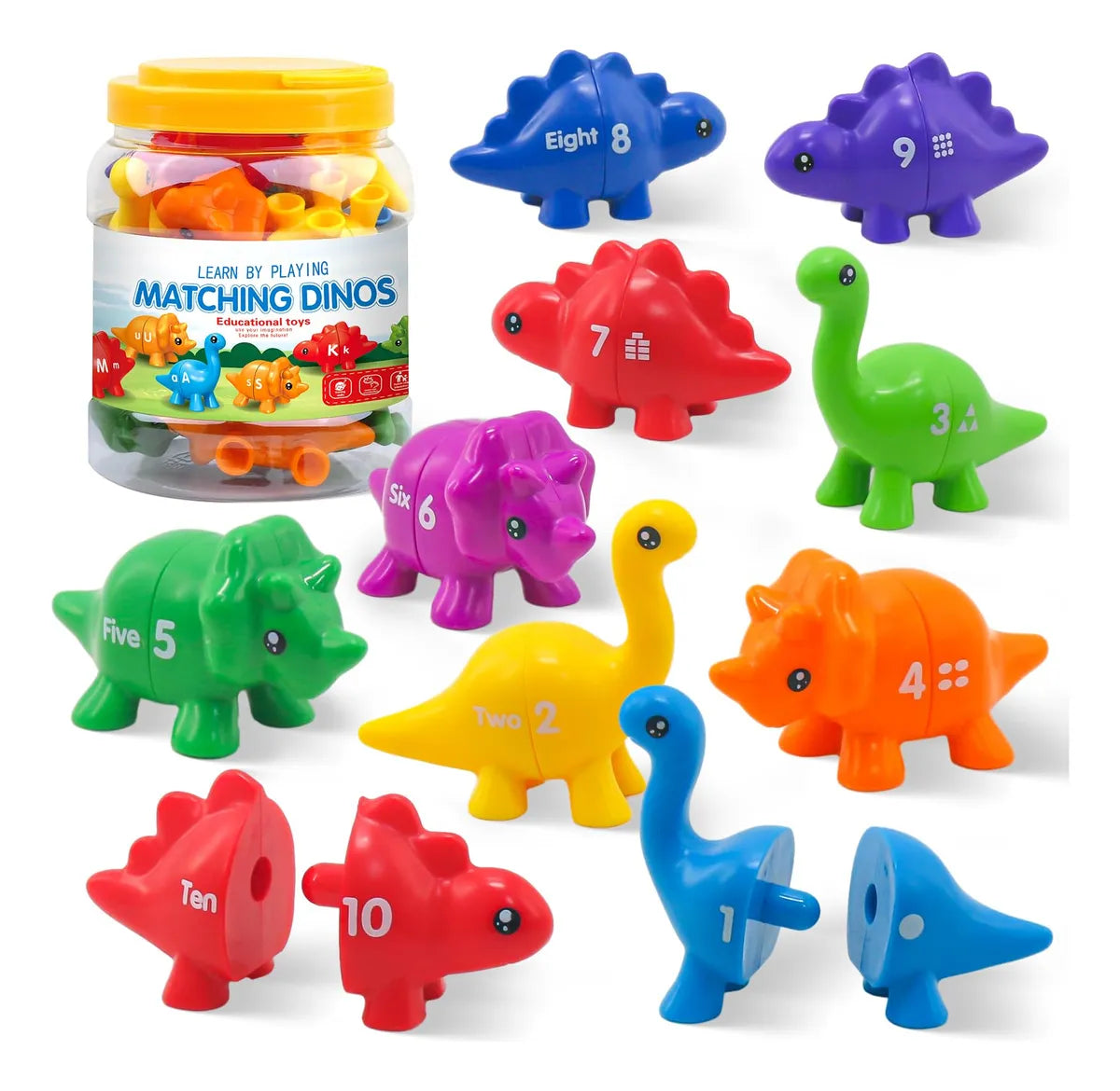 Alphabet- und Zahlenpuzzle-Set mit 10 oder 13 Teilen