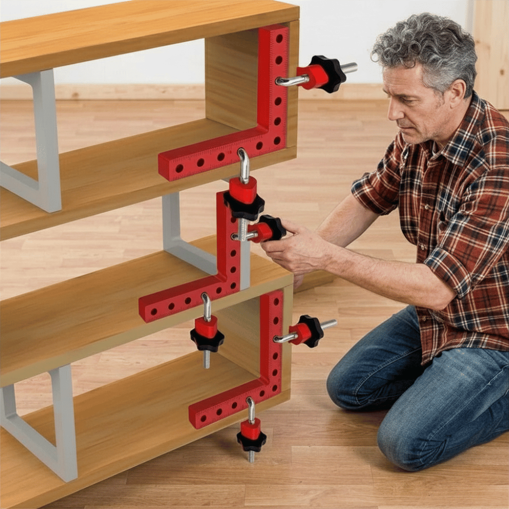 Angle Clamp Set 90 Degree Alignment Aluminum Adjustable Screw