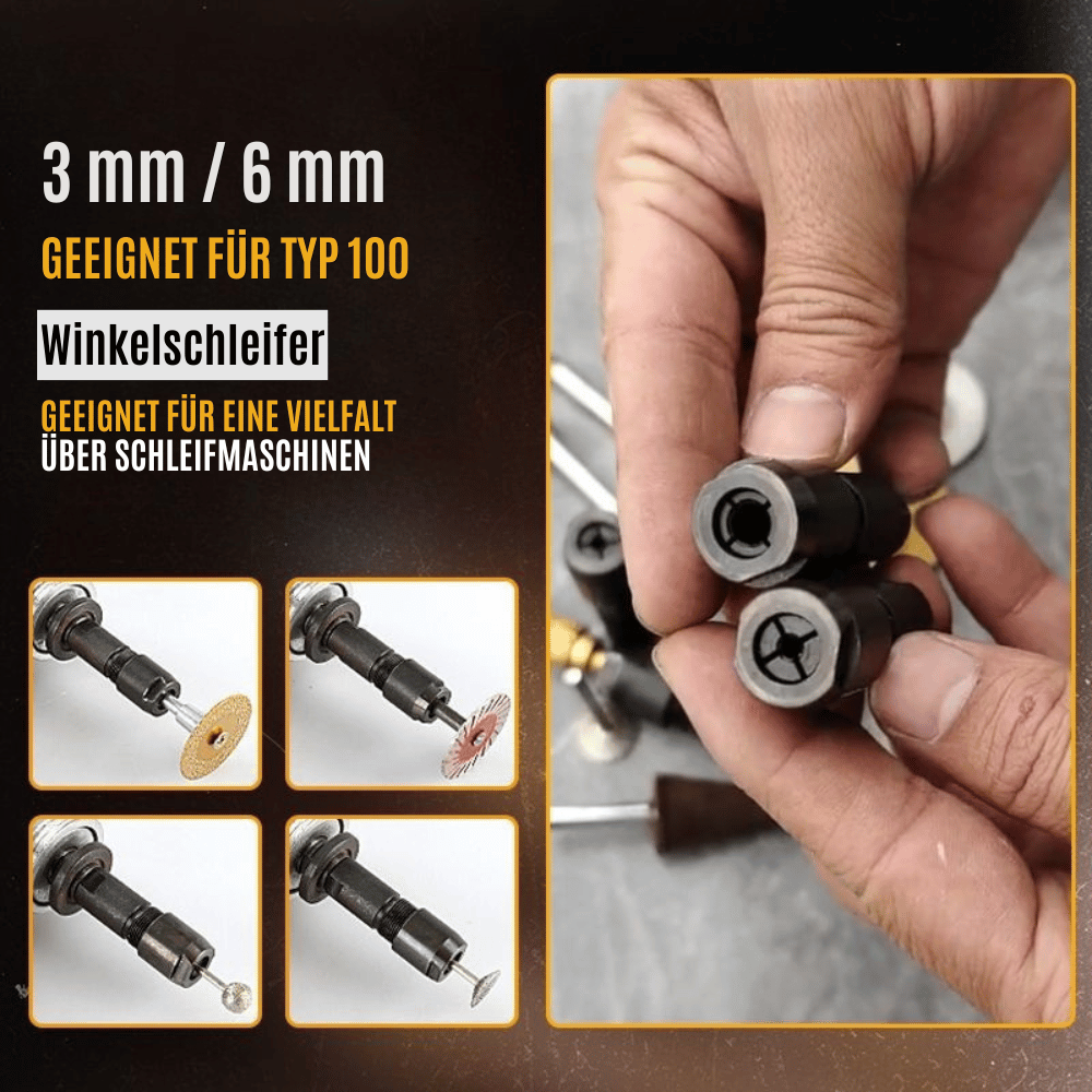 Angle Grinder Adapter M10-Threaded 3 mm & 6 mm
