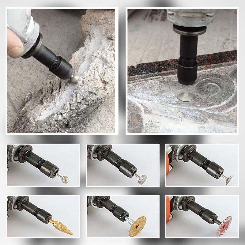 Angle Grinder Adapter Solid Metal Dual Clamping