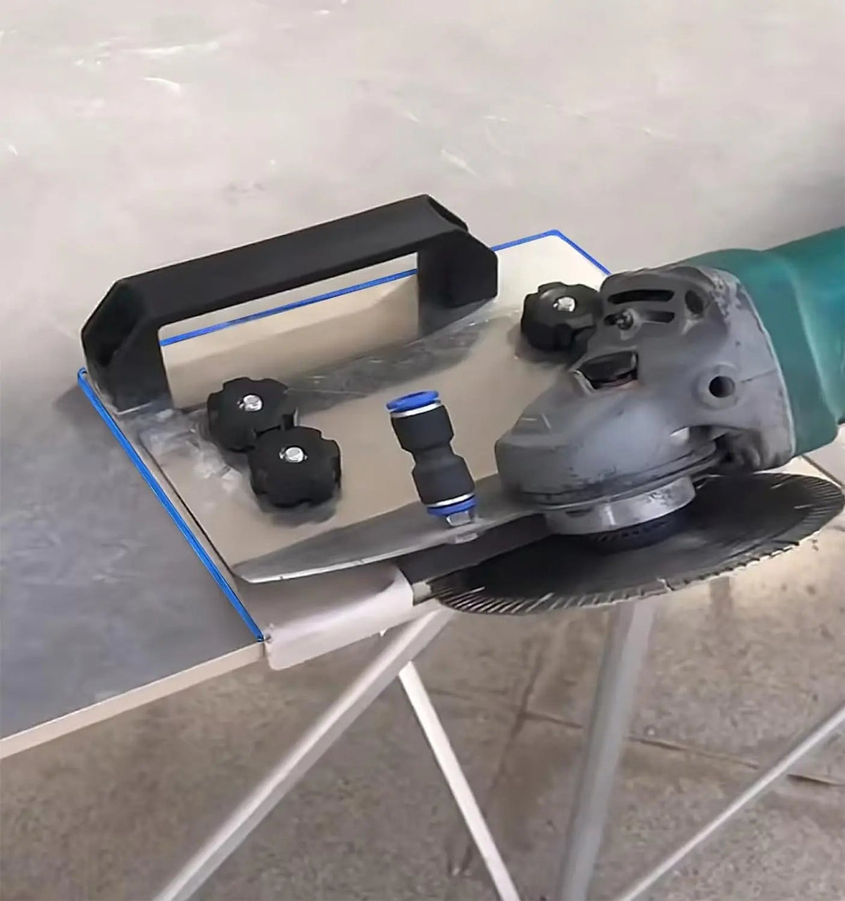 Angle Grinder Holder 45° Chamfer Guide Vibration-Free Stainless Steel