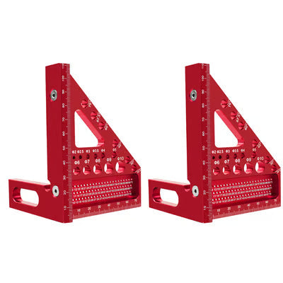 Angle Ruler Anodized Aluminum Multi-Angle & Drilling Template
