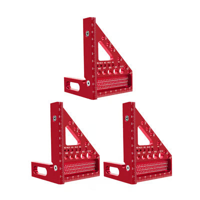 Angle Ruler Anodized Aluminum Multi-Angle & Drilling Template