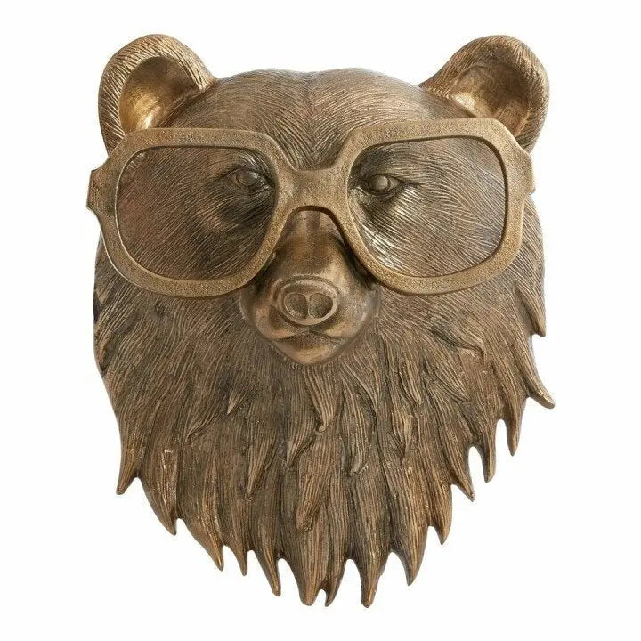 Animal Head Wall Decoration Hand-Painted Resin