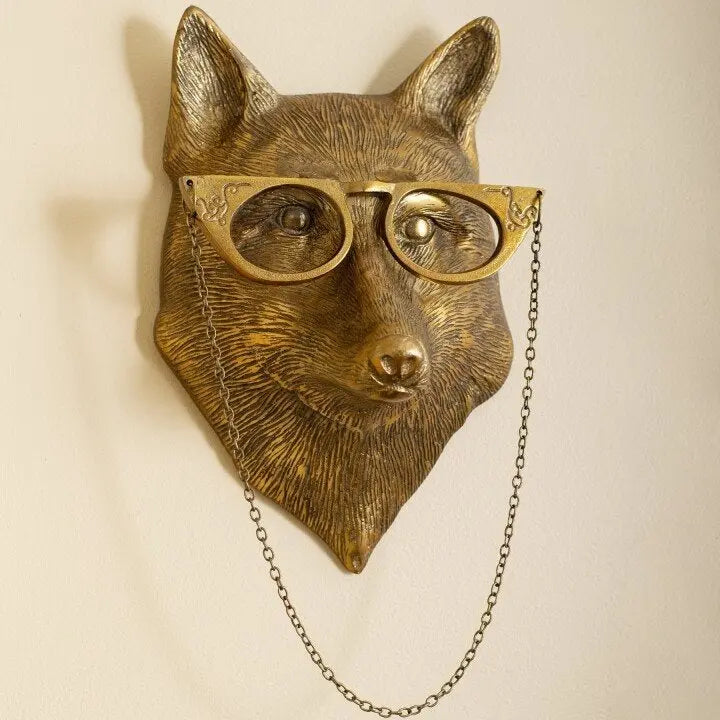 Animal Head Wall Decoration Hand-Painted Resin