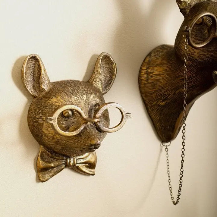 Animal Head Wall Decoration Hand-Painted Resin