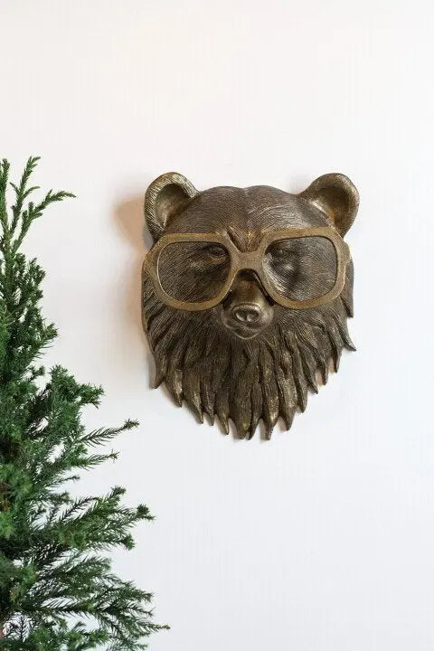 Animal Head Wall Decoration Hand-Painted Resin