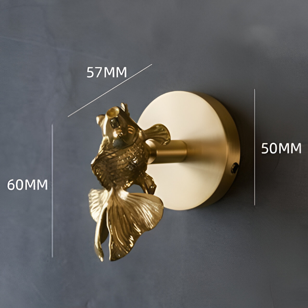 Animal Wall Hook Solid Copper Gold Finish