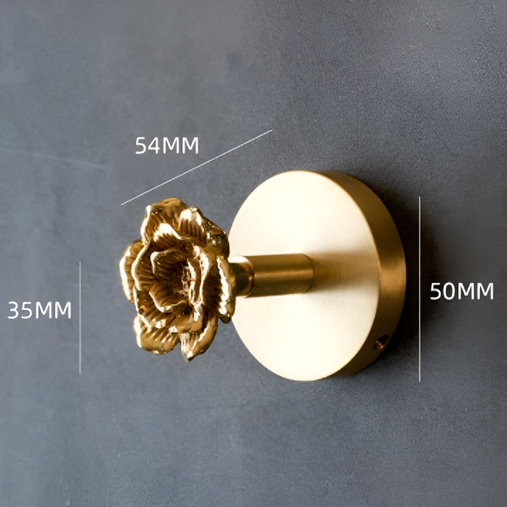 Animal Wall Hook Solid Copper Gold Finish