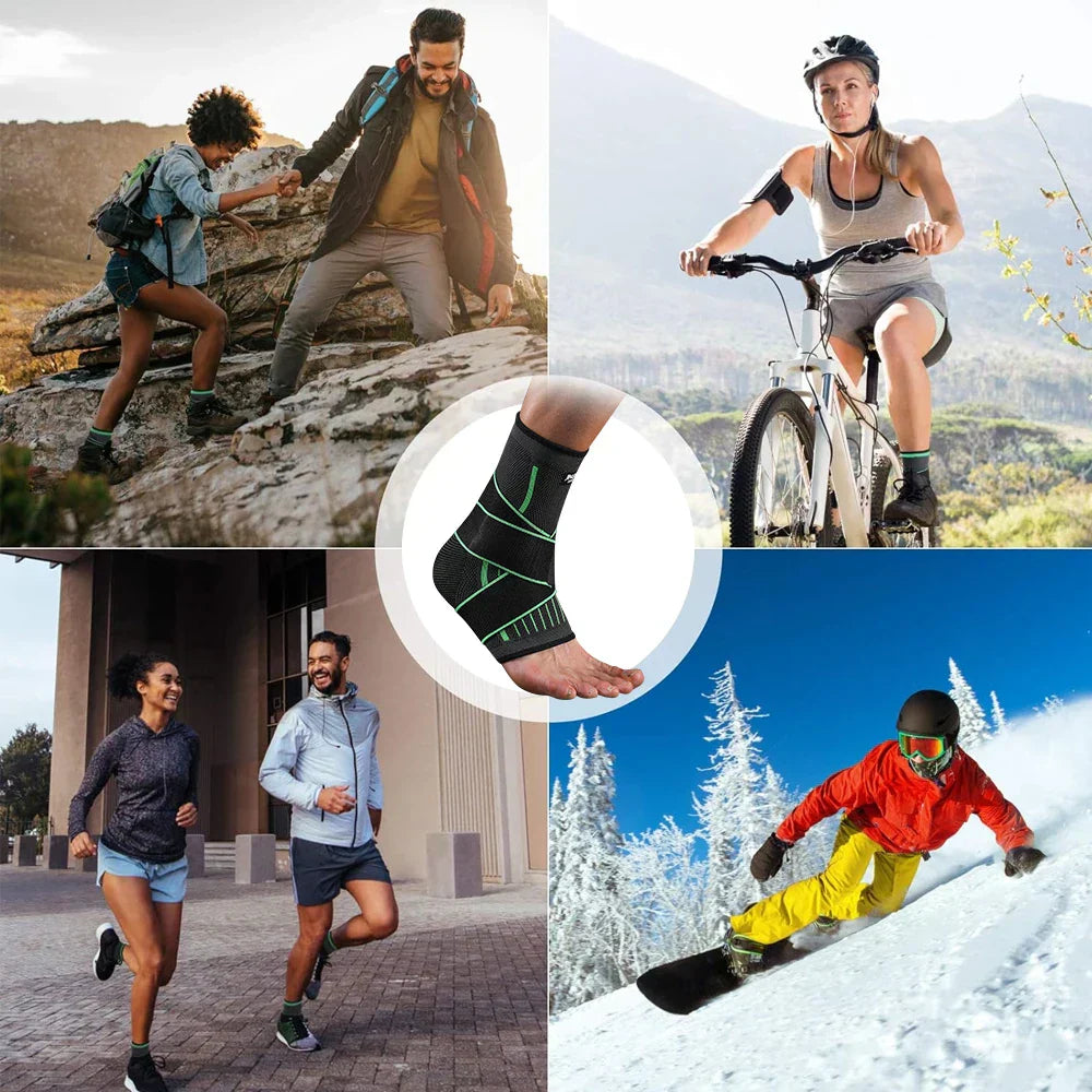 Ankle Brace Targeted Compression Breathable Adjustable Velcro Strap
