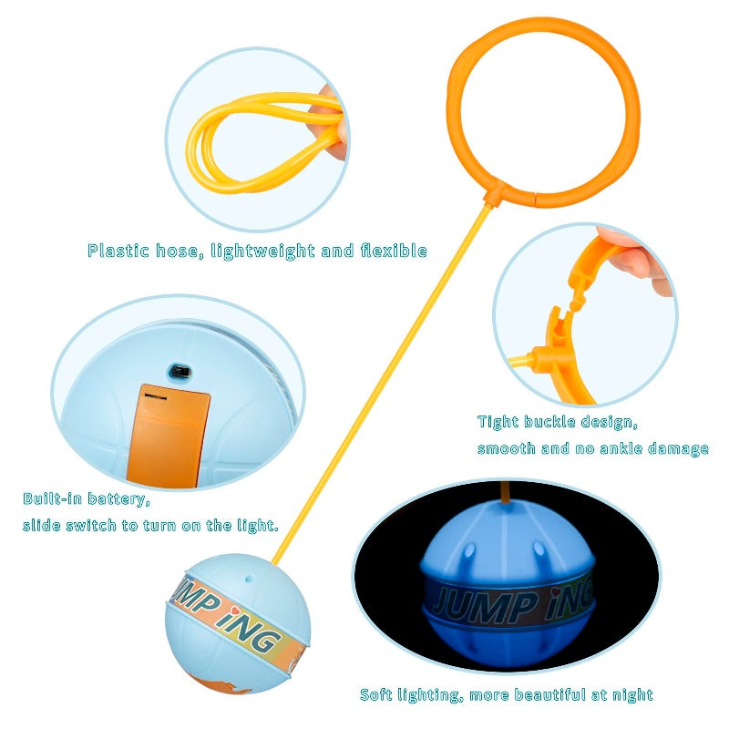 Ankle Jump Rope LED Light Secure Adjustable Buckle