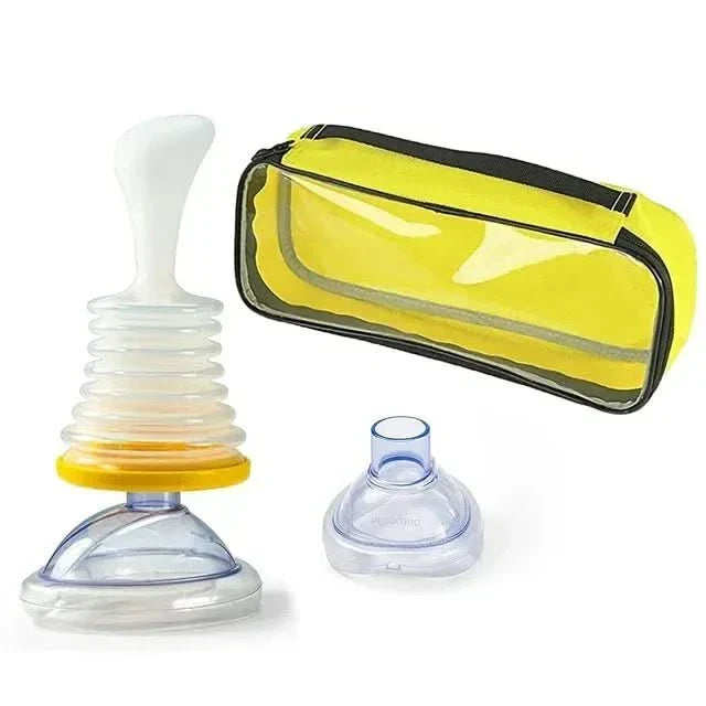 Anti-Choking Device Powerful Suction Medical Silicone & 2 Masks