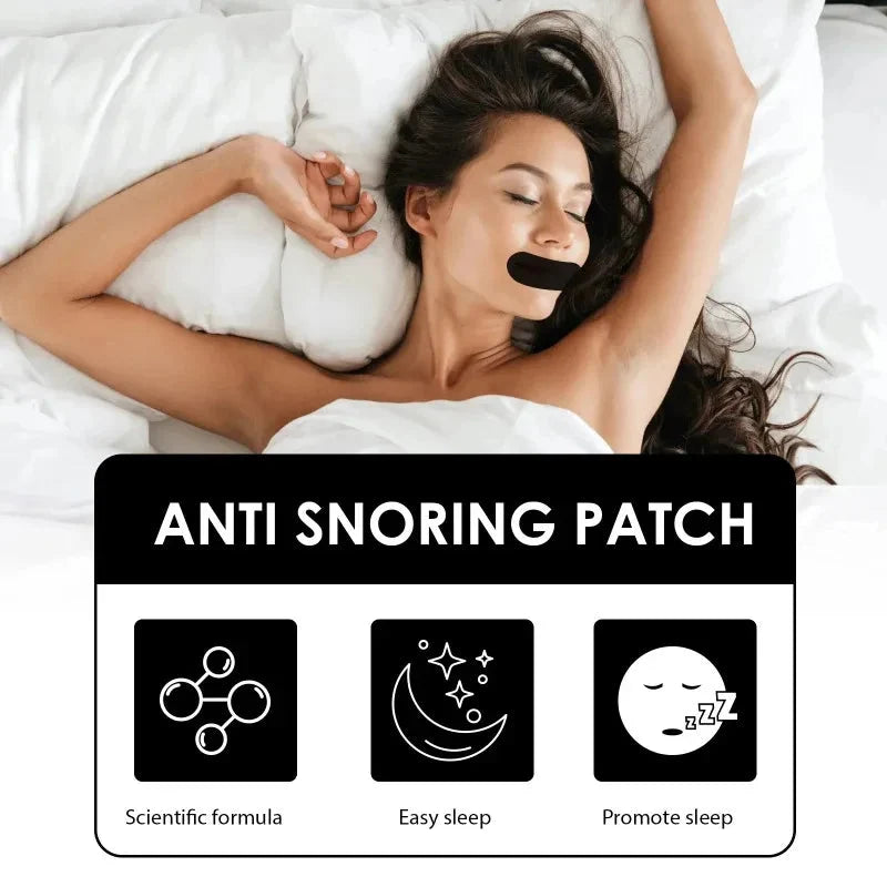 Anti-Snoring Mouth Strips Breathable & Skin-Friendly 30-Pack