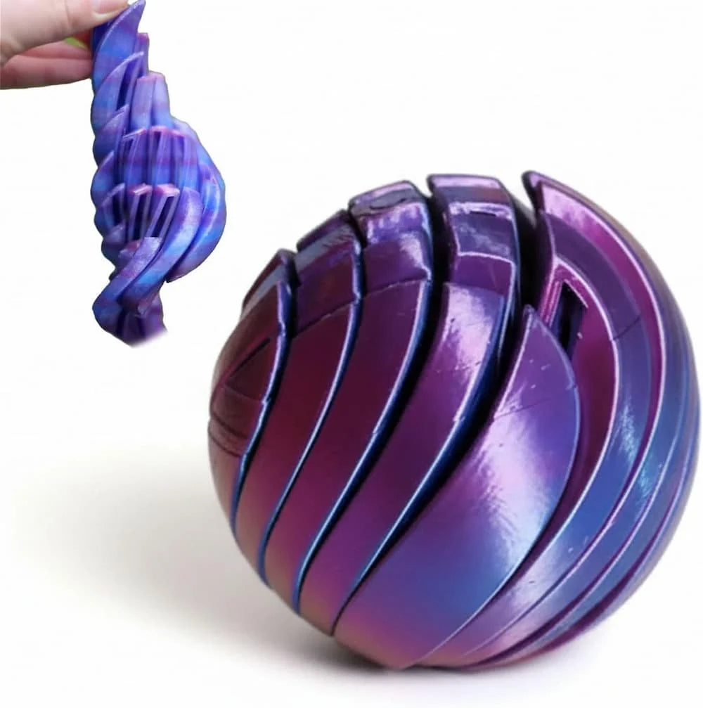 Anti-Stress Ball Spiral Silicone Quiet & Pocket-Sized