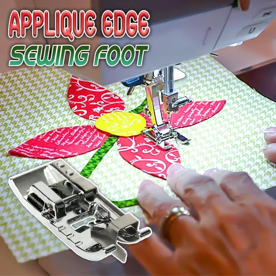 Appliqué Presser Foot Precision Guide & Snap Low-Shank Compatible