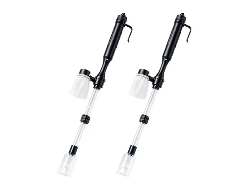 Aquarium Gravel Cleaner Battery-Powered Fine Filter Bag Adjustable Pipe