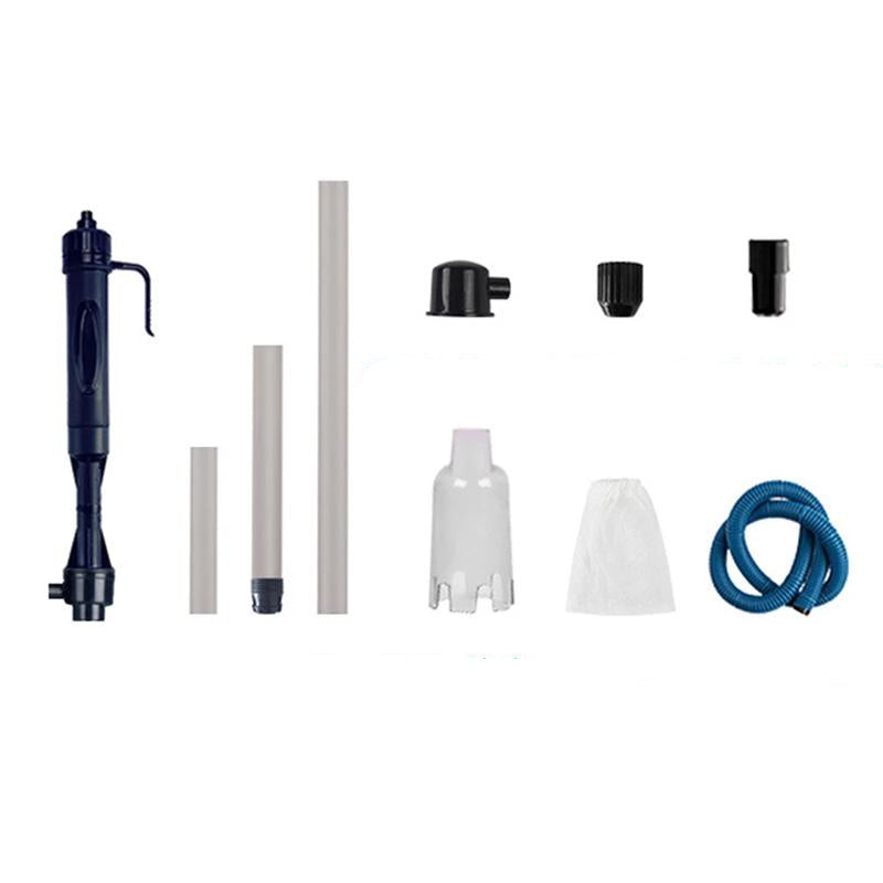 Aquarium Gravel Vacuum Automatic Battery-Powered Connectable Tubes