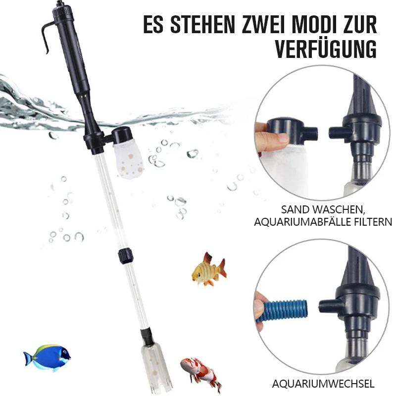 Aquarium Gravel Vacuum Battery-Powered Filter Bag